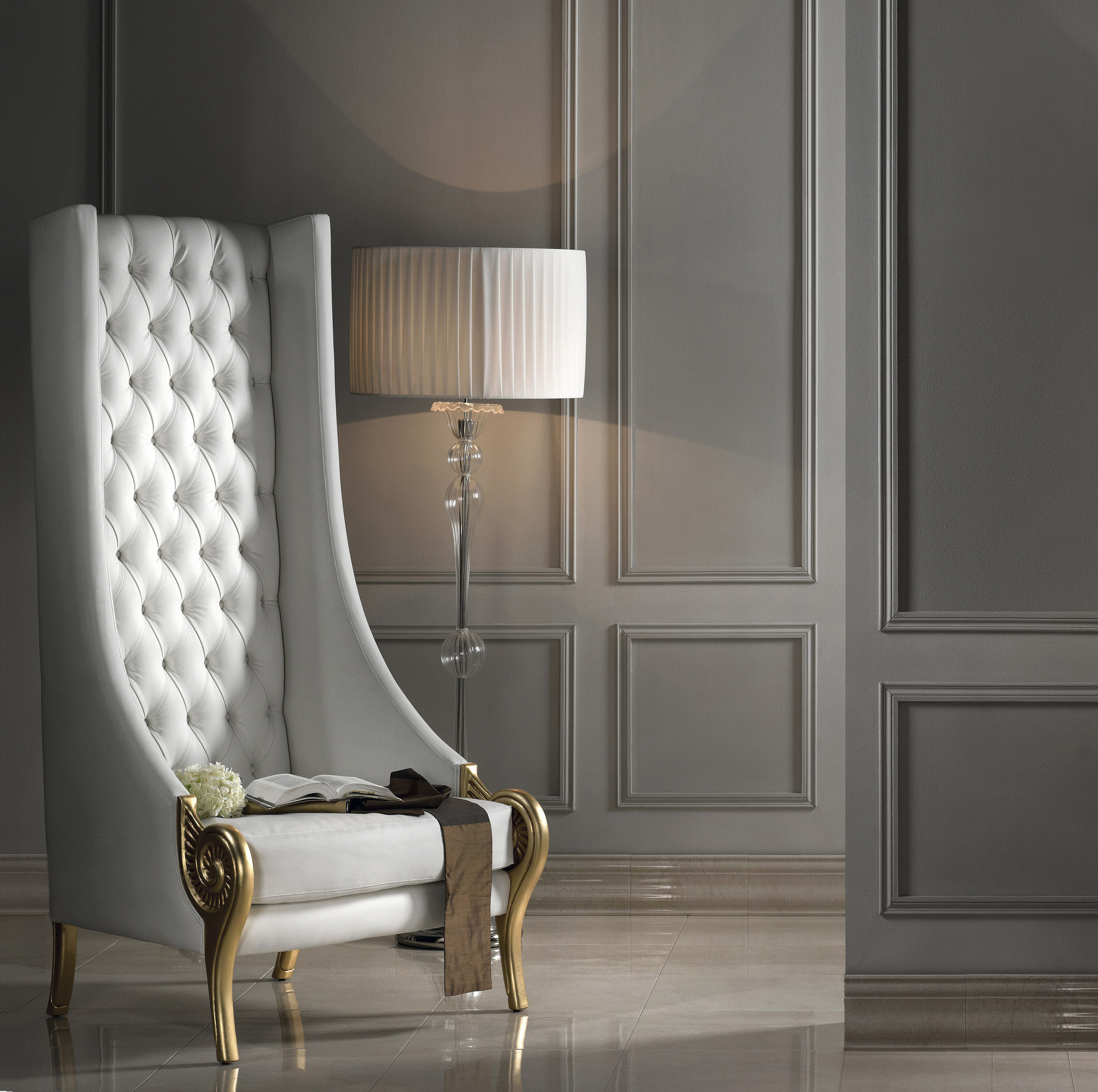 Gold arm chairs 8