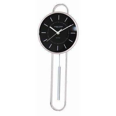 Pendulum Wall Clock Colour: Silver