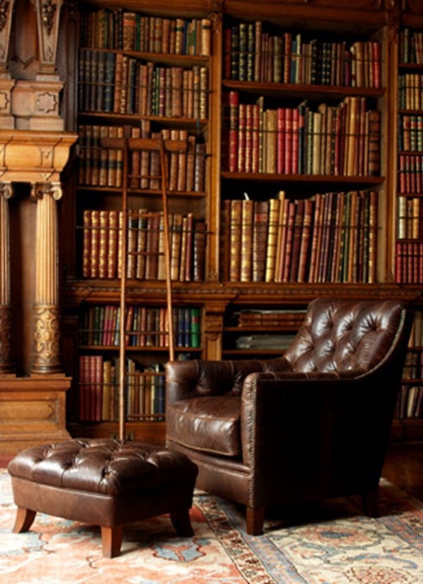 Antique leather chairs 1