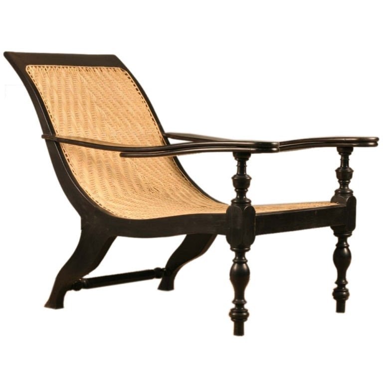 Ceylon mid 19th century anglo indian plantation chair made of