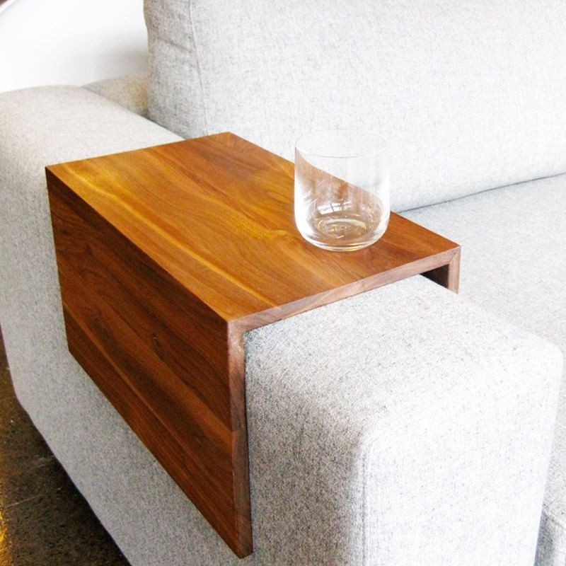 Couch arm wrap solid wood reclaimed wood