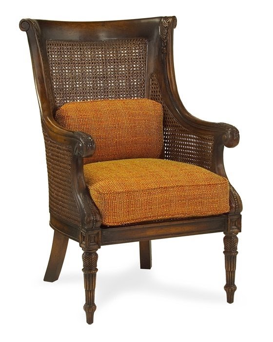 Fabric wicker arm chair 12
