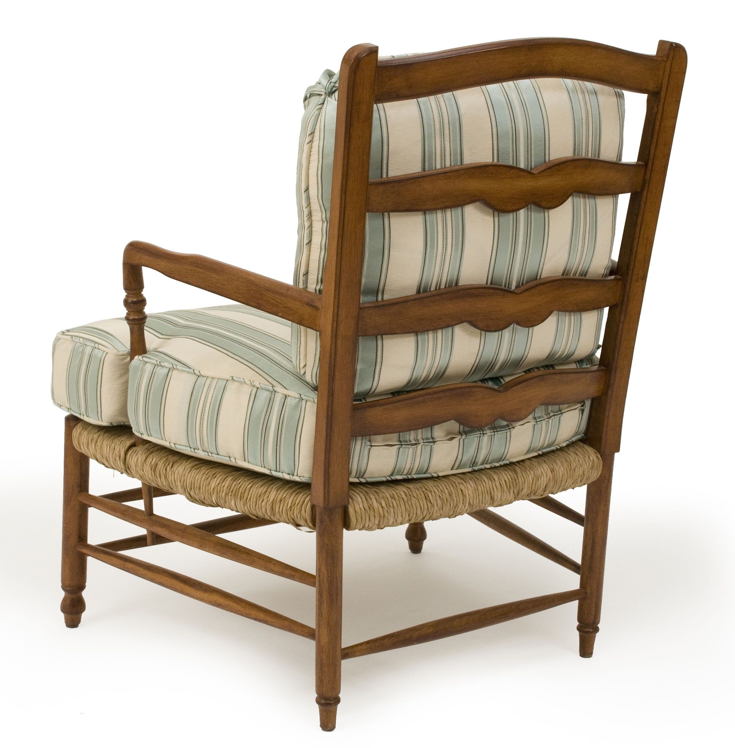 Ladder back rush seat chairs