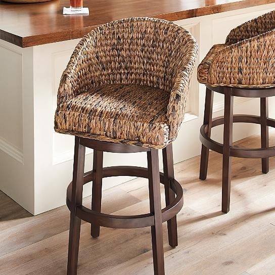 Seagrass bar stools