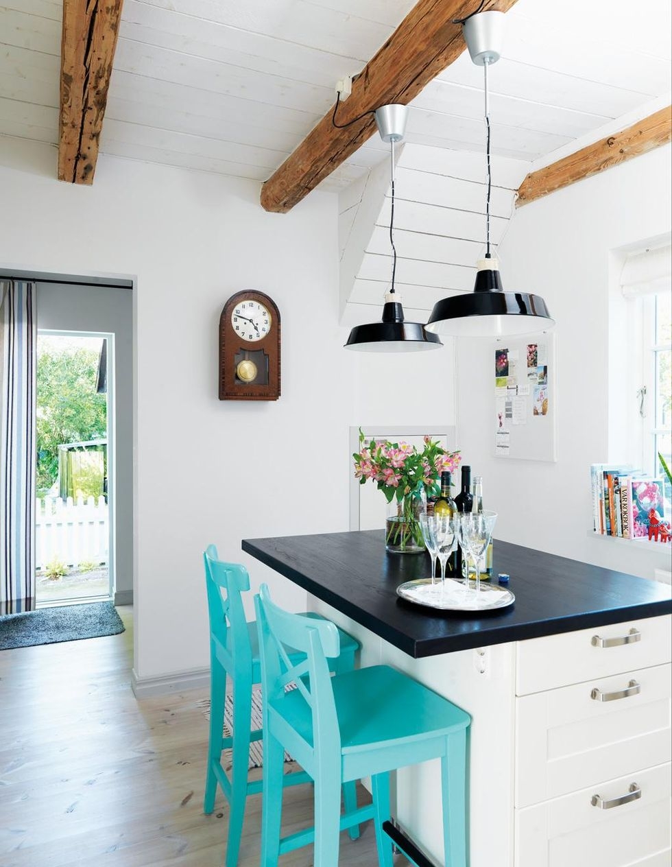 Turquoise bar stools