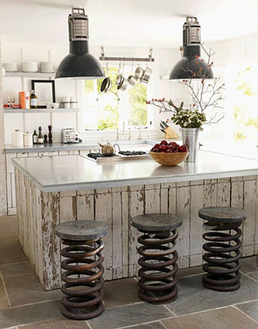 Vintage industrial bar stools