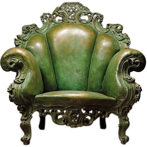 Vintage leather armchair