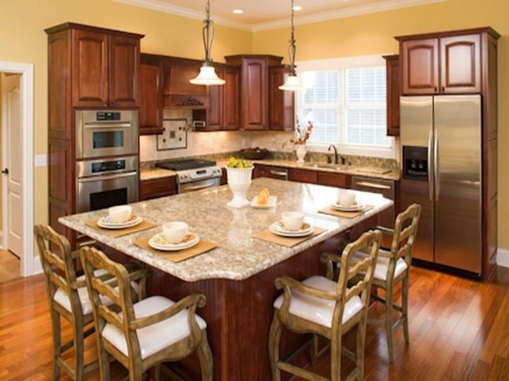 Granite kitchen island