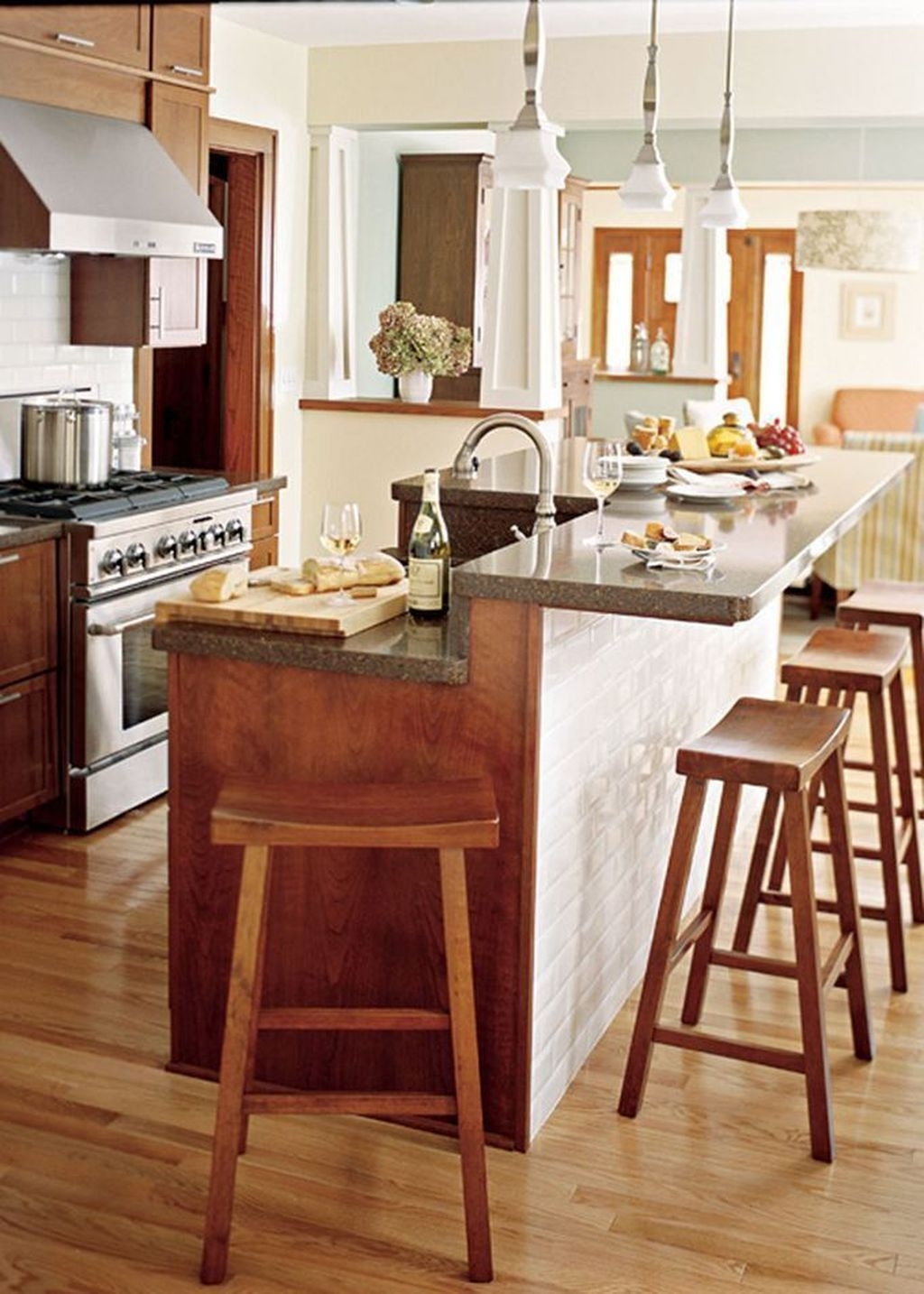 Mission style bar stool