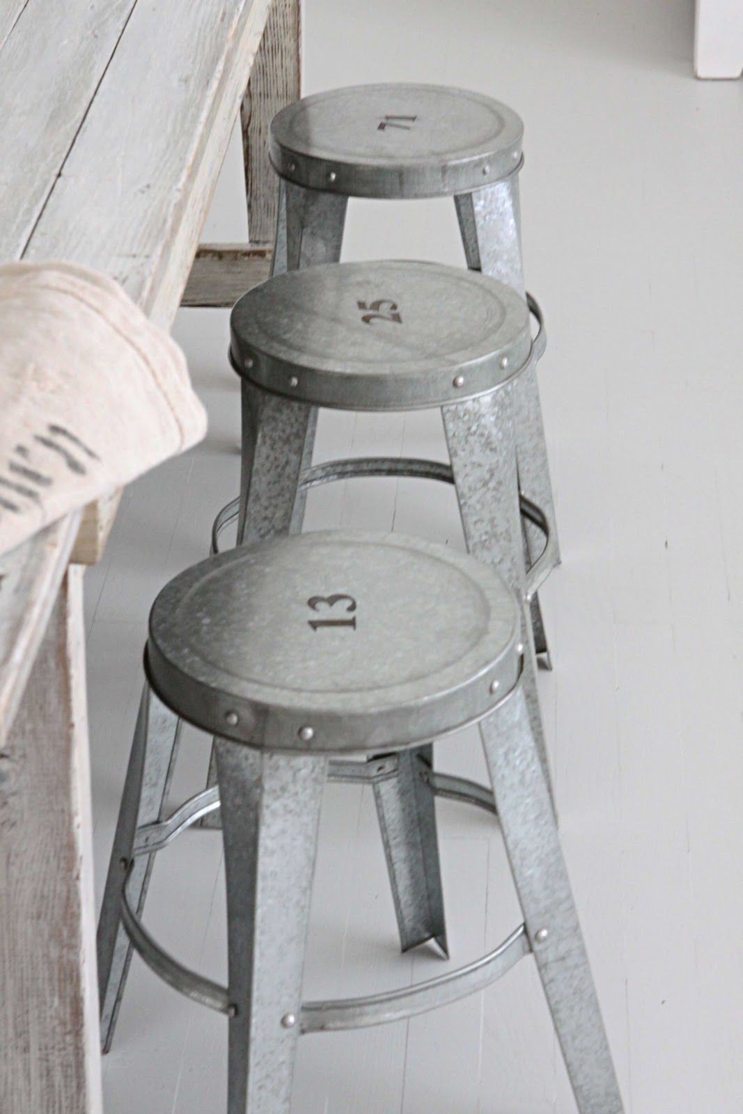 Vintage metal stools