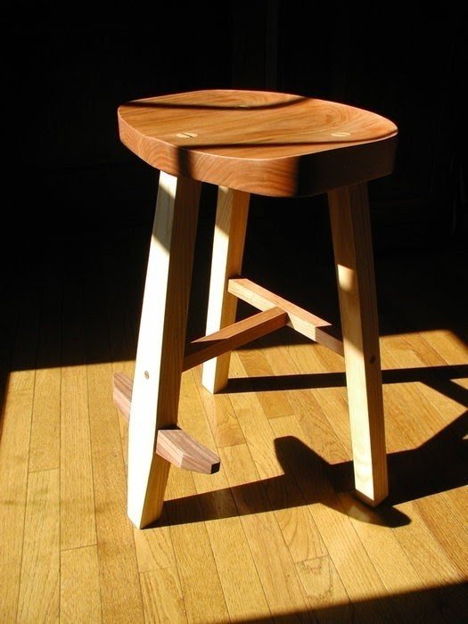 Cherry wood bench