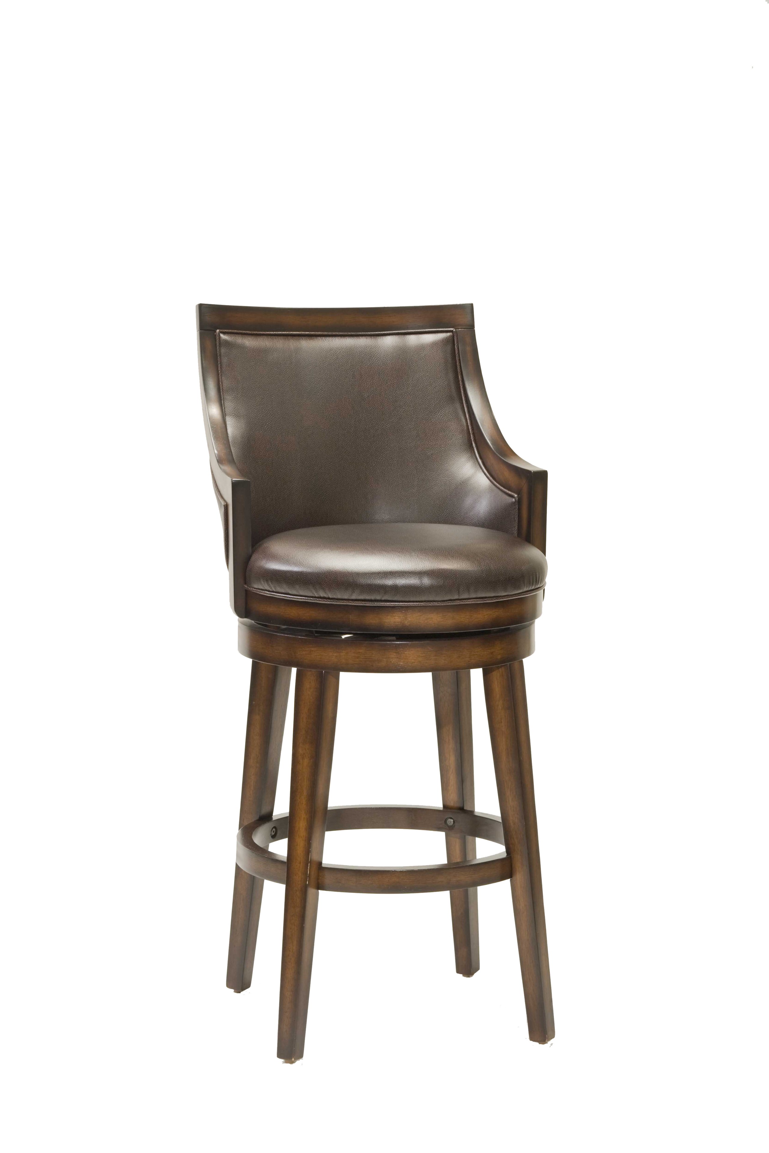 Hillsdale 4481 830 lyman rustic oak swivel bar stool goedeker