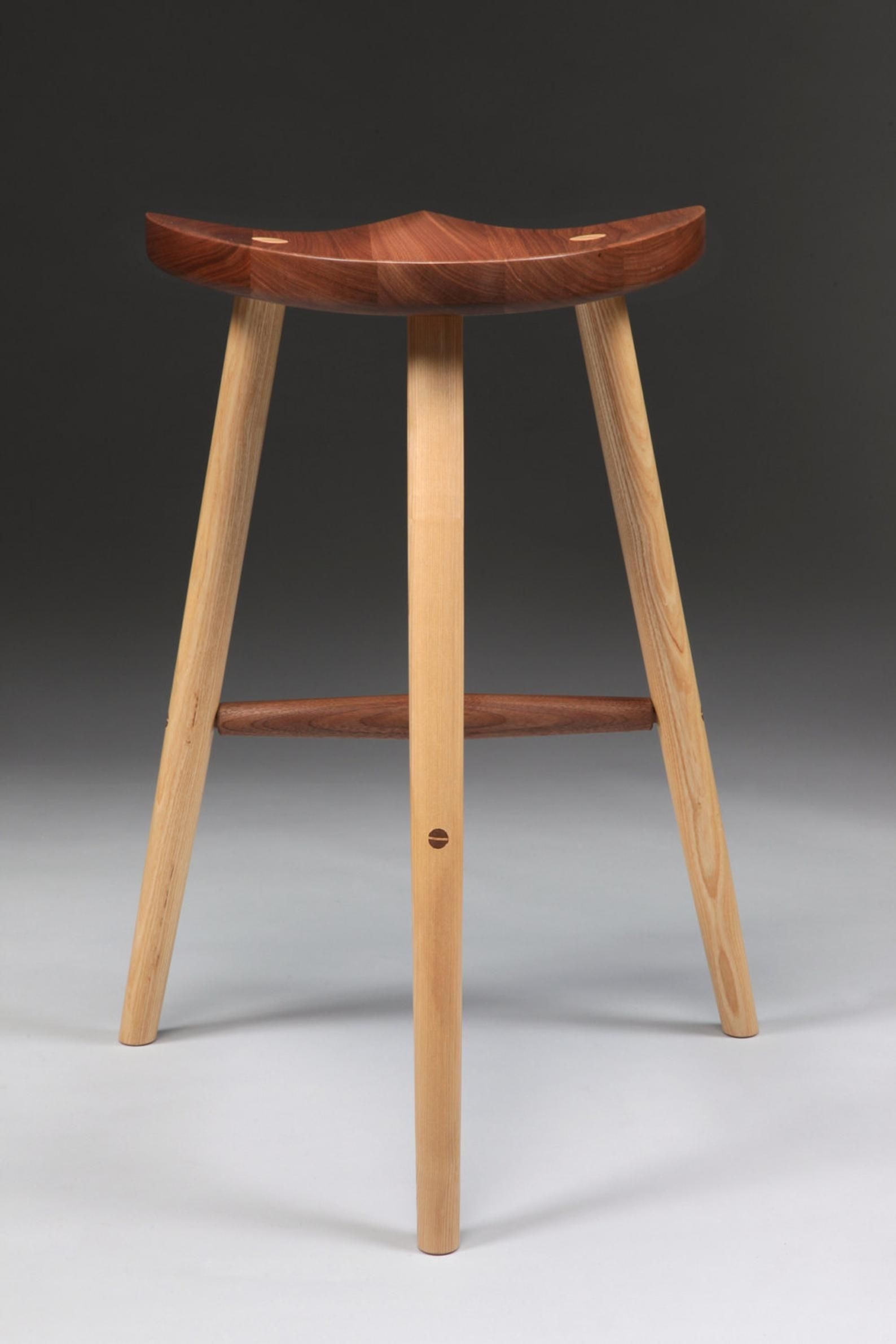 Stool made in sustainably sourced black