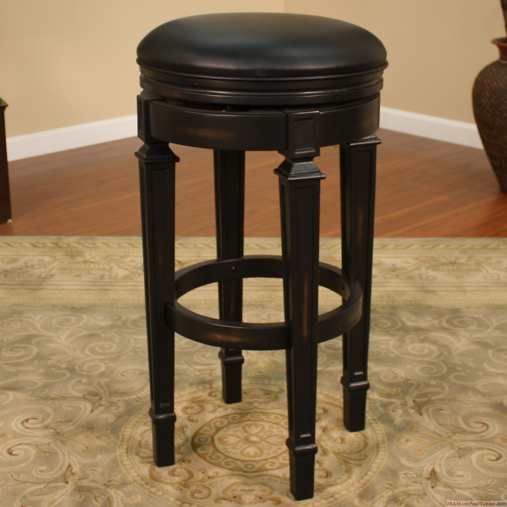 Brighton 30 Inch Suede Swivel Bar Stool