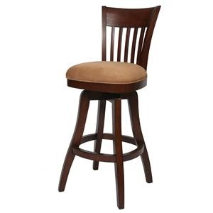 This piece of furniture is a bar stool that has