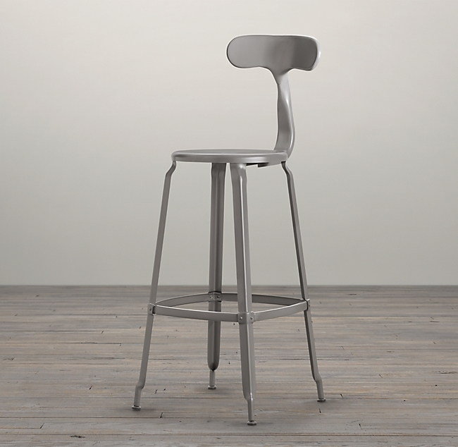 French t back restoration hardware kitchen bar stools