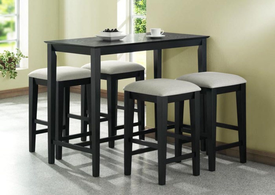 Black Grain Counter Height Table