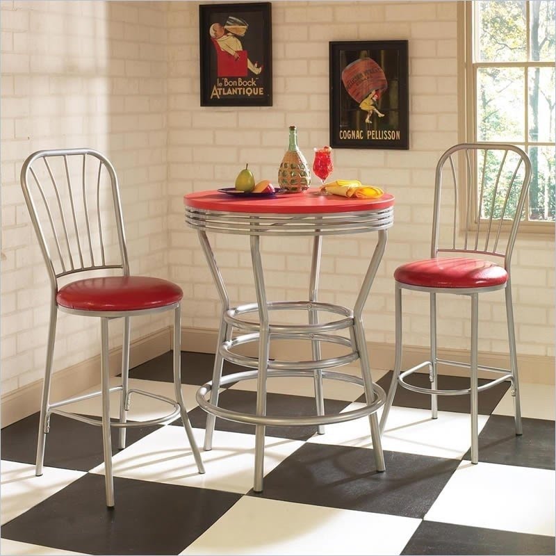 Retro pub table and stools