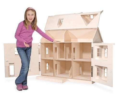 Large wooden dollhouse