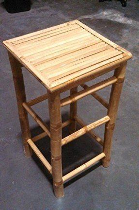 Bamboo Tiki Bar Stool in Natural Finish