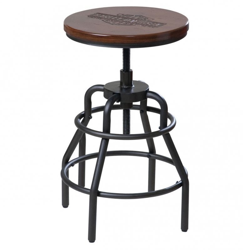 Harley-Davidson® Nostalgic Wood Stool