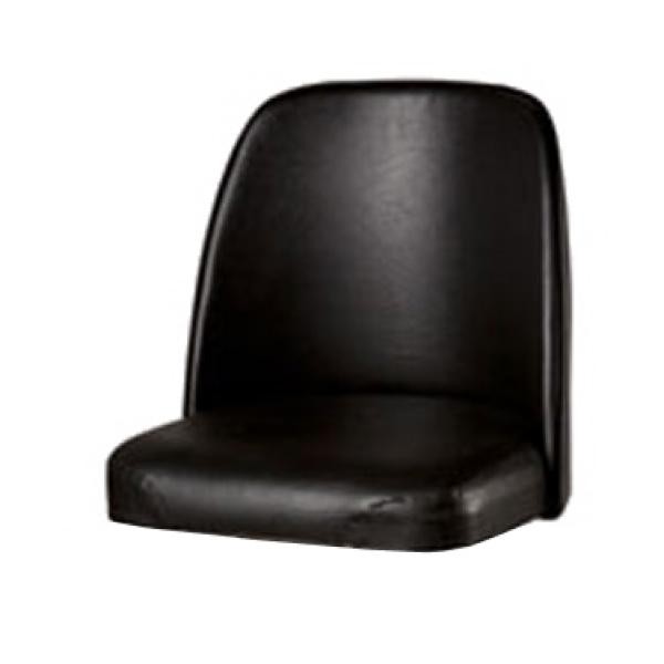 Oak Street SL3133TOP-BLK Replacement Bar Stool Vinyl Foam Bucket Seat, Black - Bar Stool