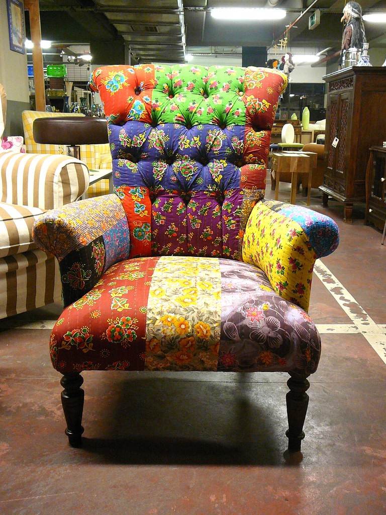 Boho patchwork chair