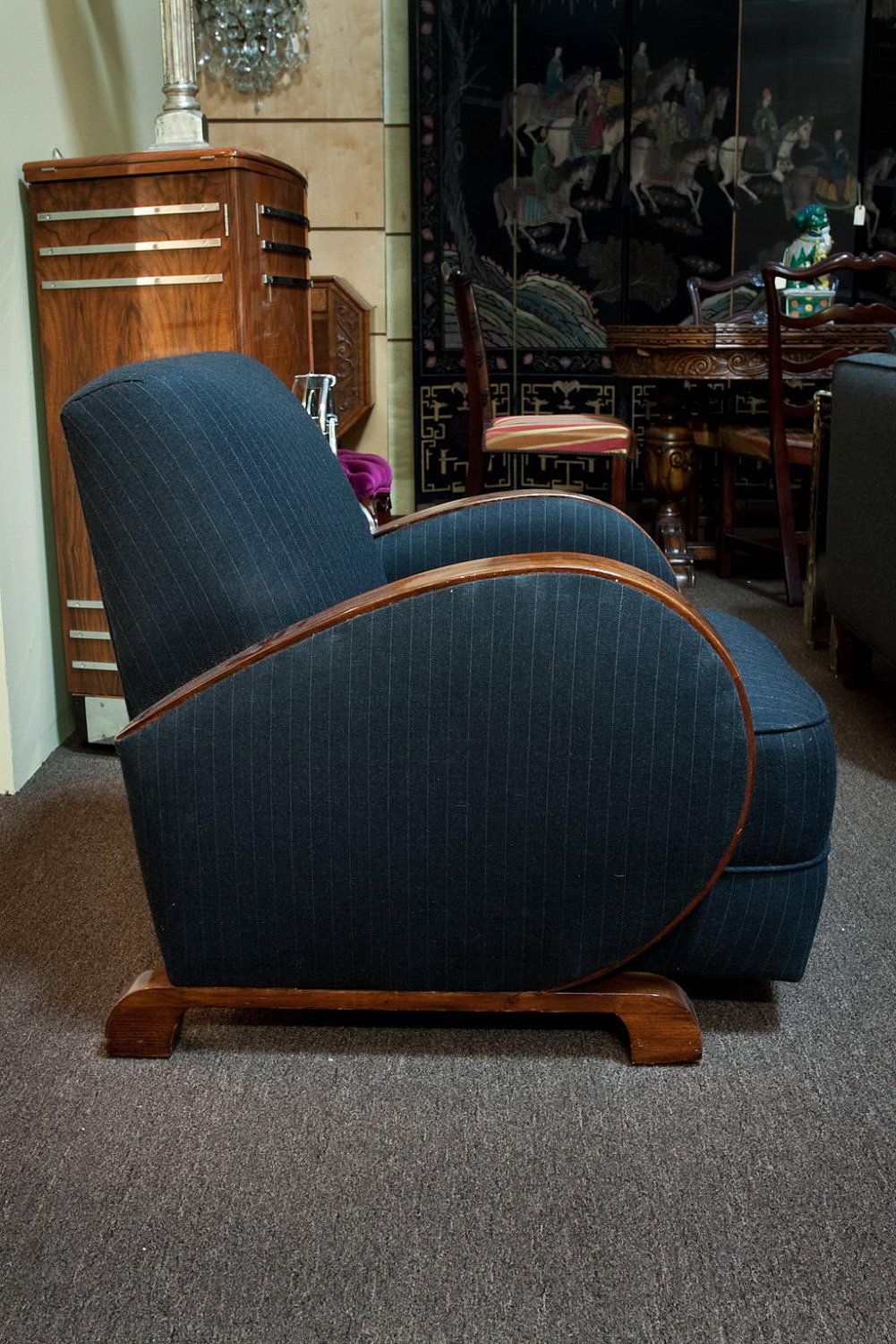 Club chair 1930s vintage art deco chair