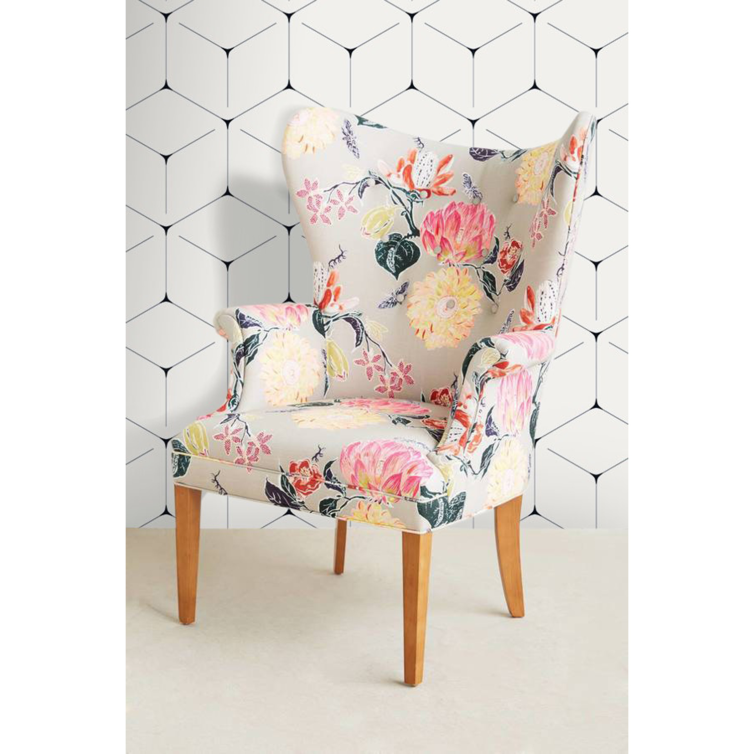 Floral accent chairs 1