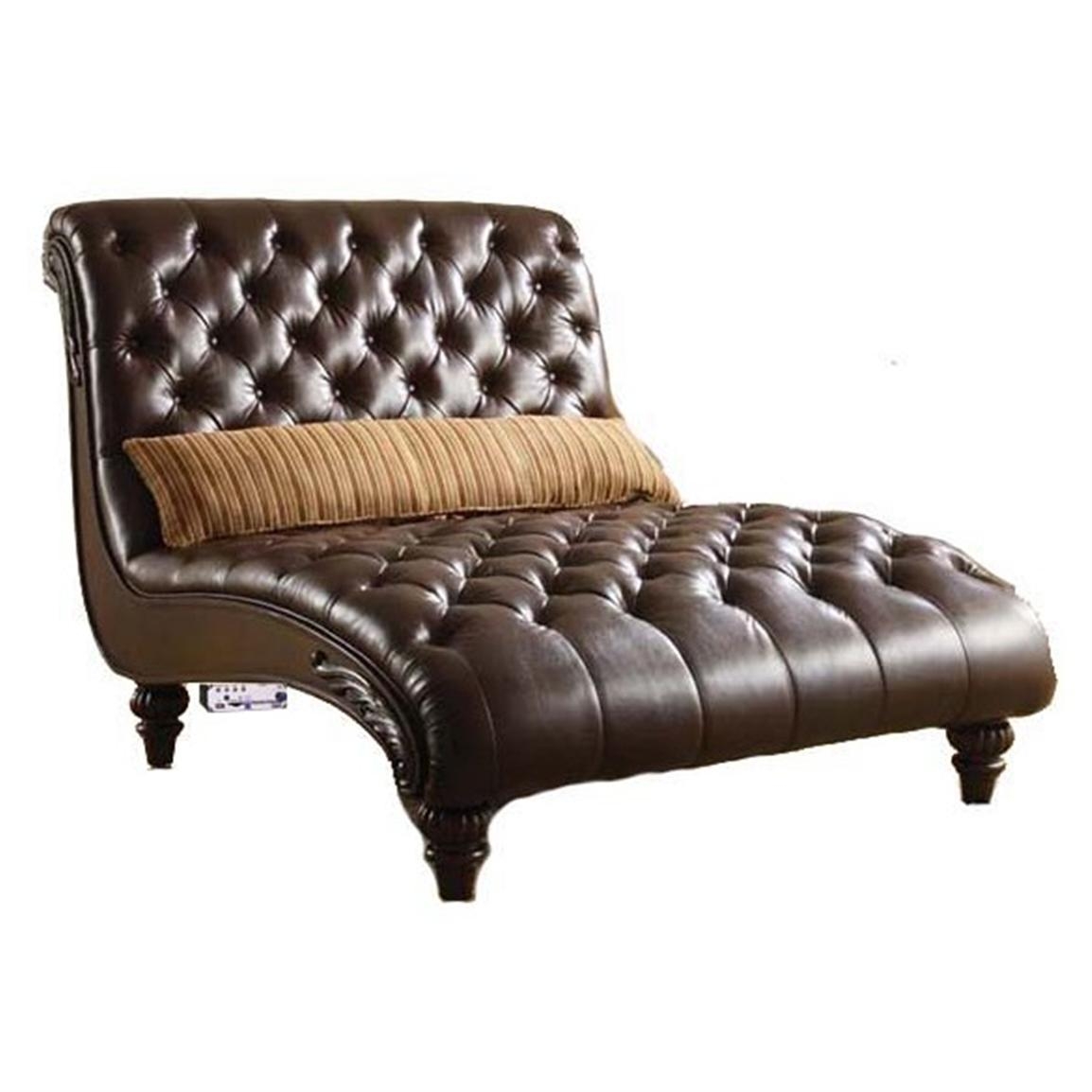 Harmonic Leather Massaging Double Chaise