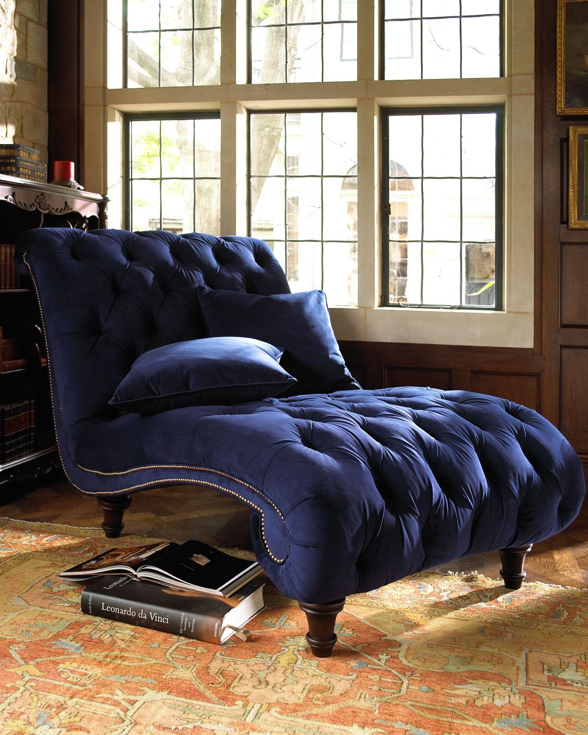 Purple chaise lounge chair