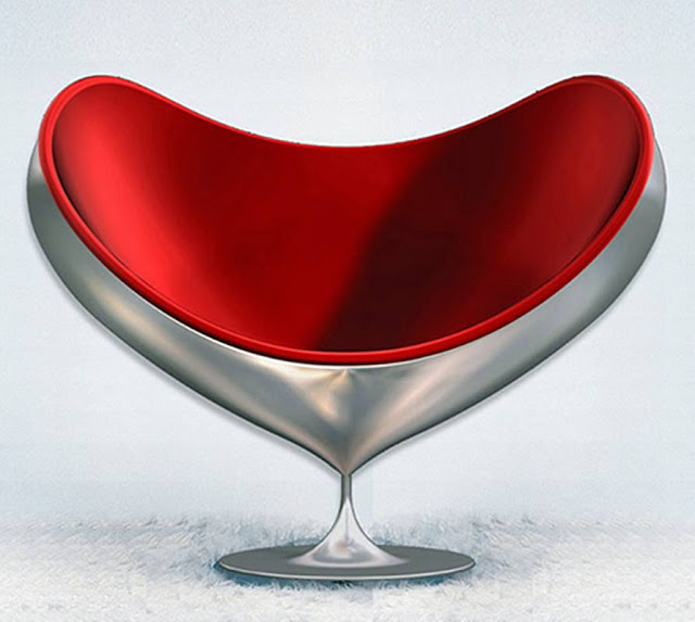 Red swivel chairs