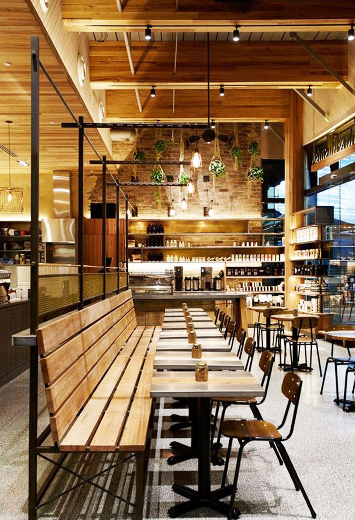 Restaurant benches