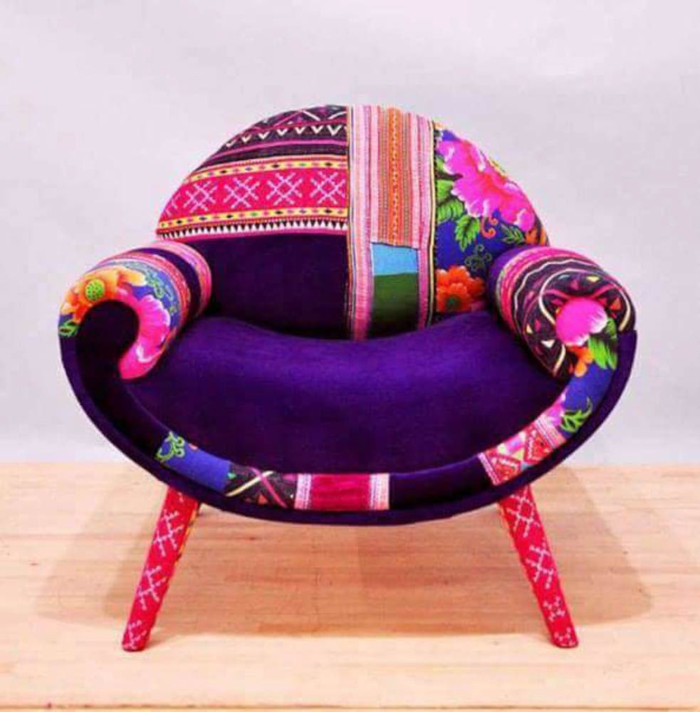 Smiley Patchwork Armchair