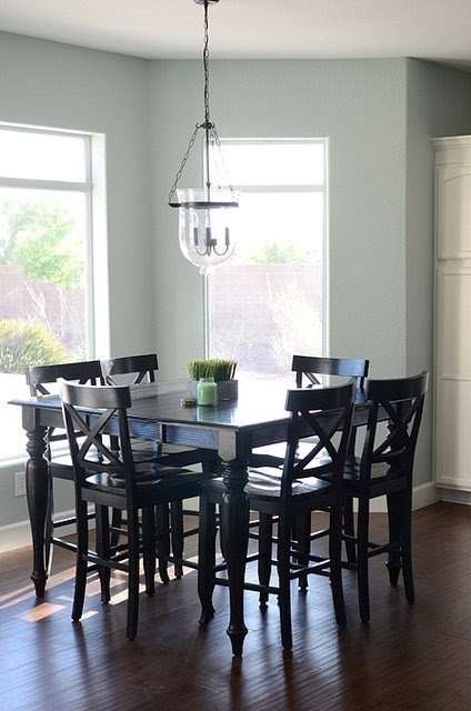 Black bar table and chairs