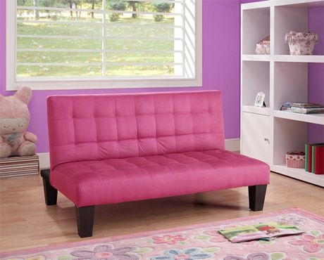 Dorel Living Ariana Junior Futon in Pink