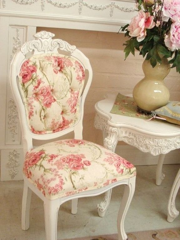 Floral accent chairs