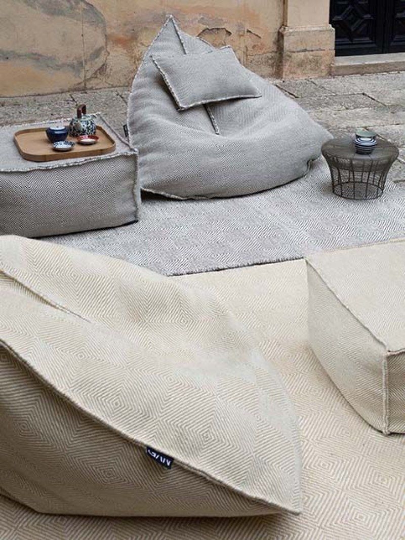 Grey bean bags