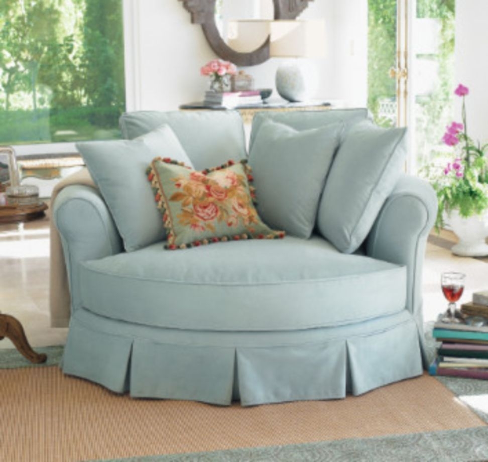 Pink snuggle chair