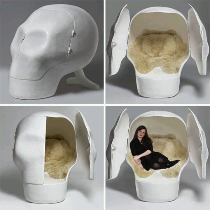 Sensory skull chair as seen on