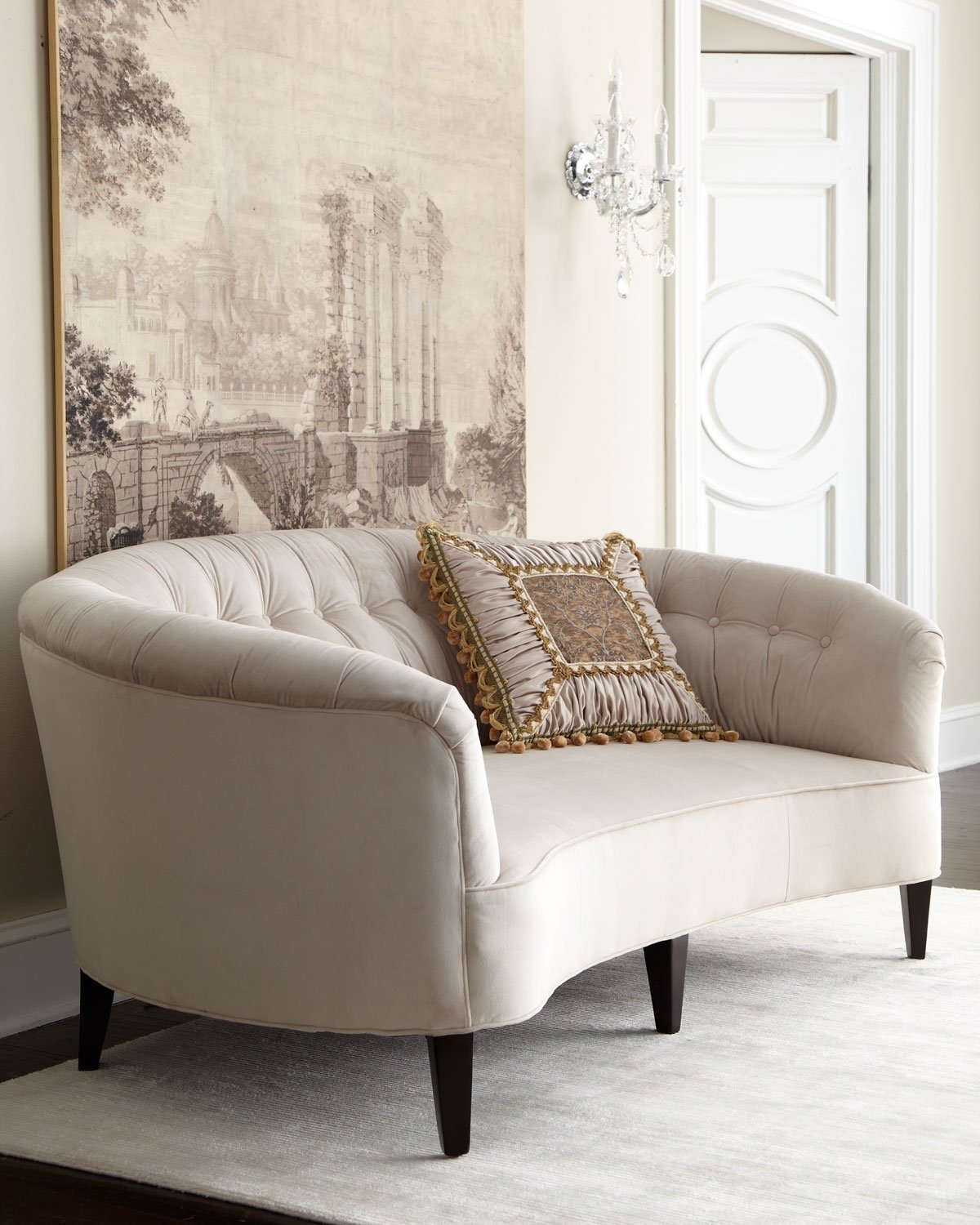 Tufted chaise lounge chair 6