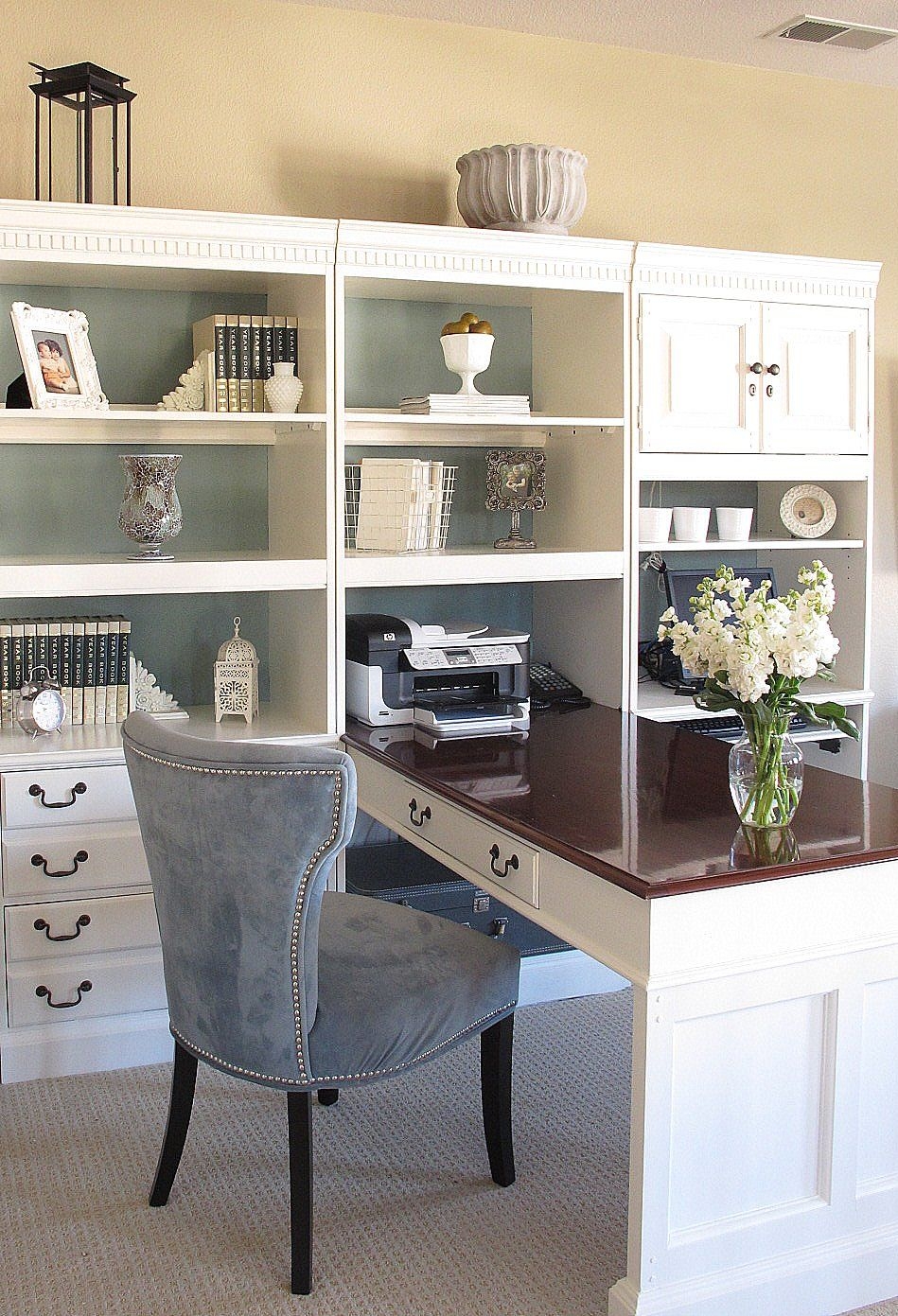 White home office desks 1