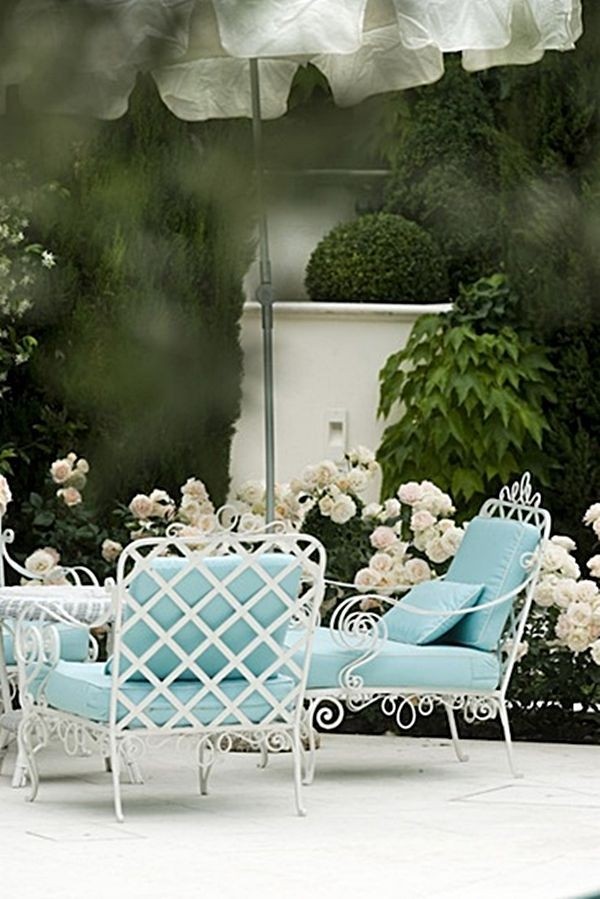 Wrought iron loveseat