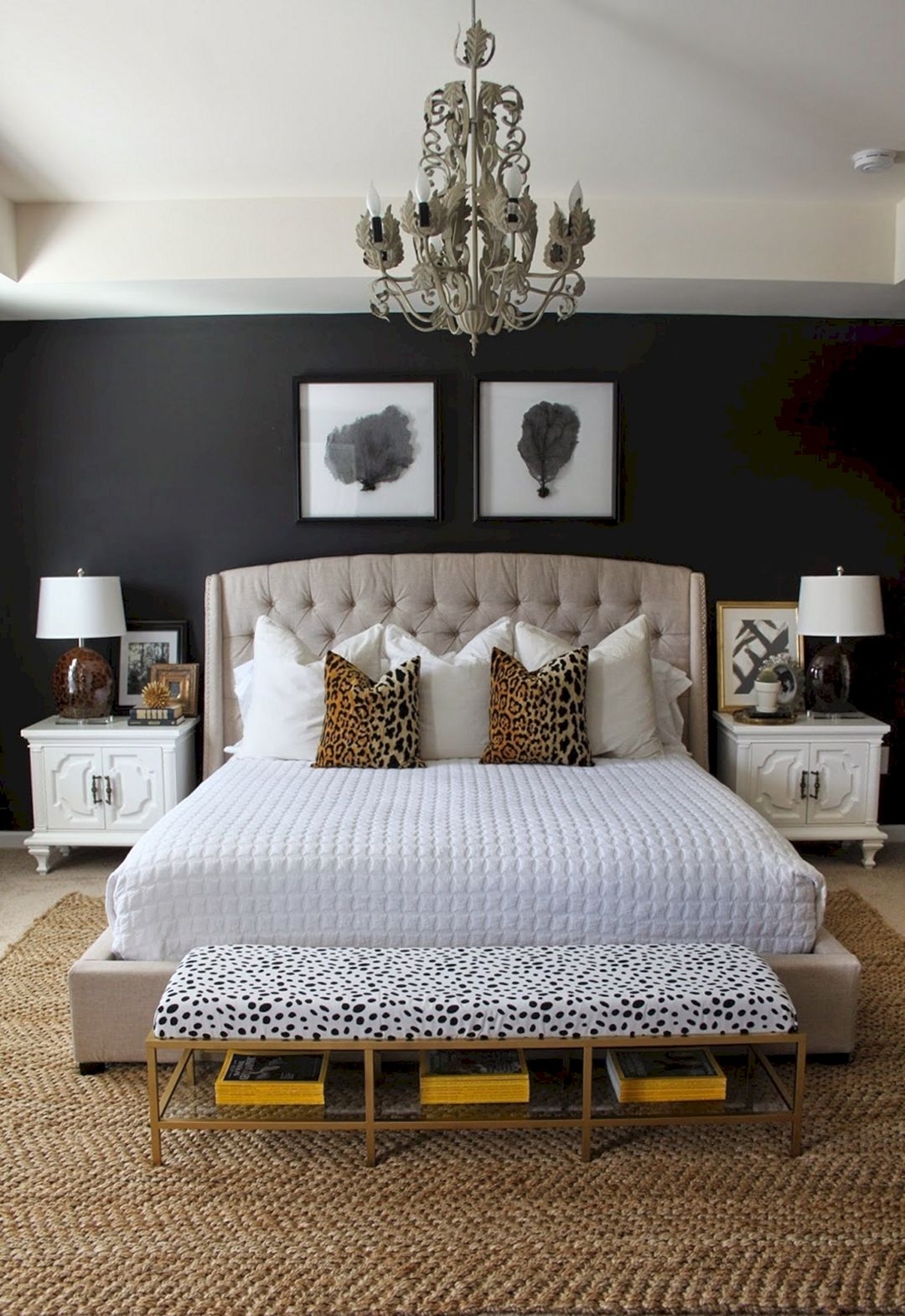 Animal print bench