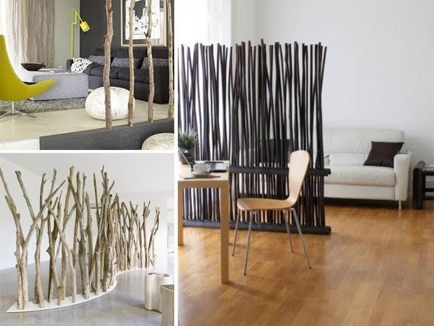 Bamboo room divider screen