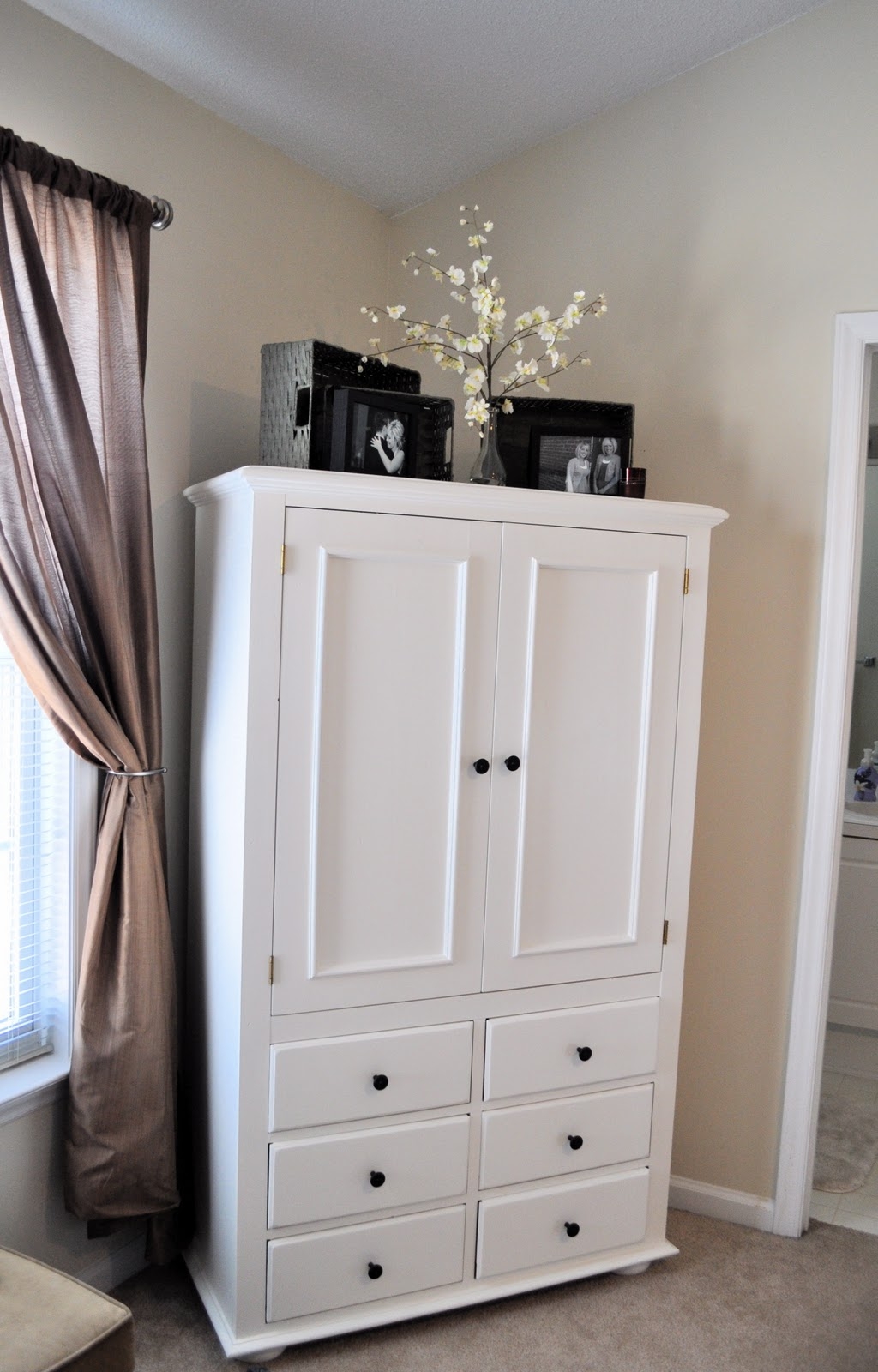 Bedroom armoire tv