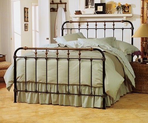 Cast iron bed queen