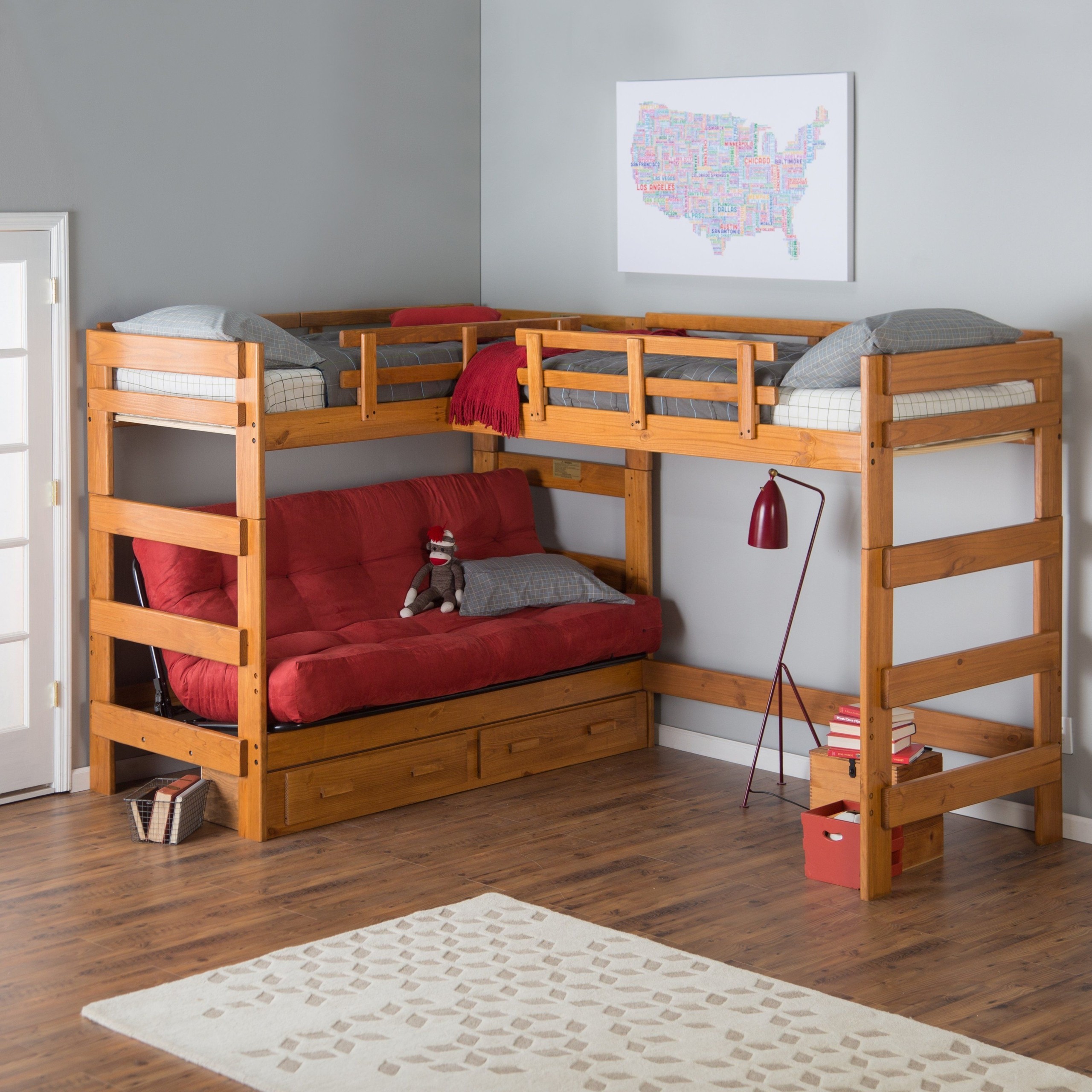 Corner unit beds