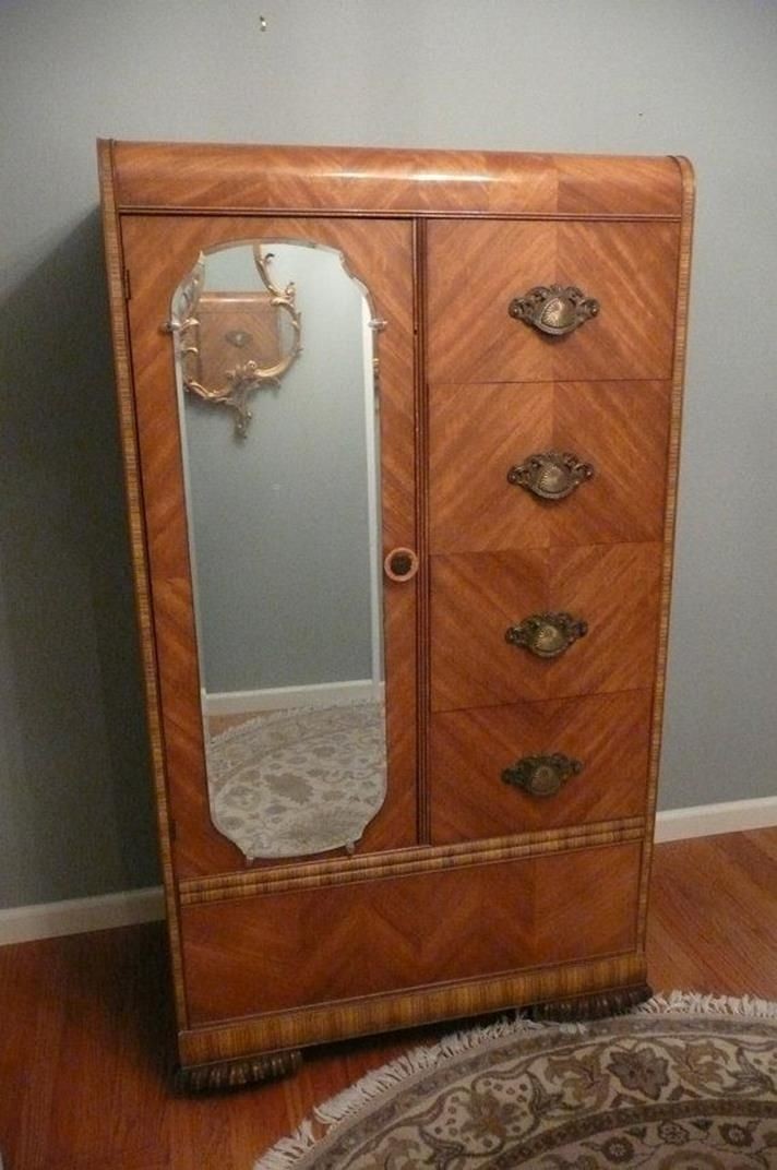 Deco waterfall armoire wardrobe