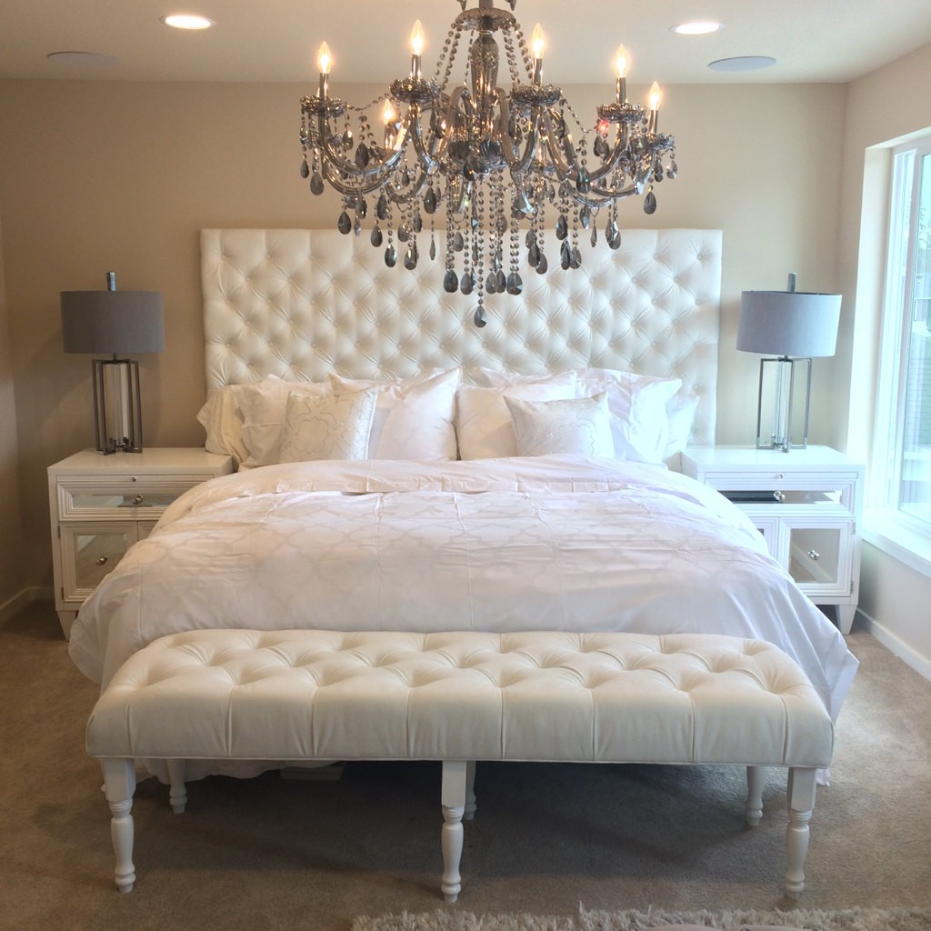 Extra wide king diamond tufted headboard